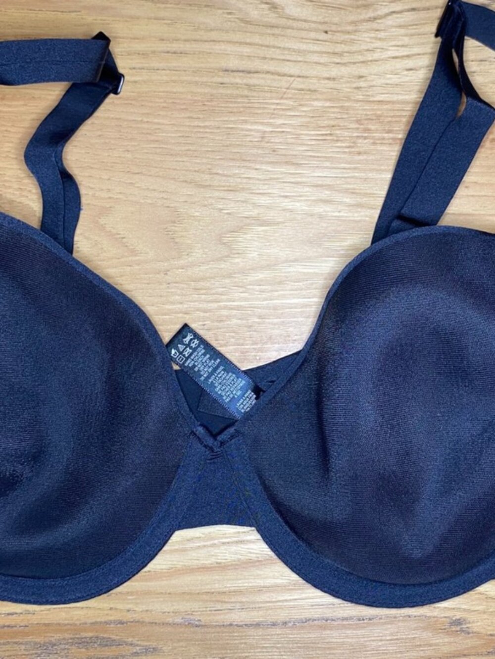 Skims SZ 36D Fits Everybody Demi Unlined Underwire Bra US Black